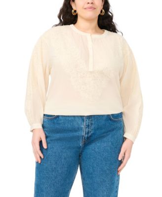 Женская блузка Vince Camuto Plus Size с кружевом