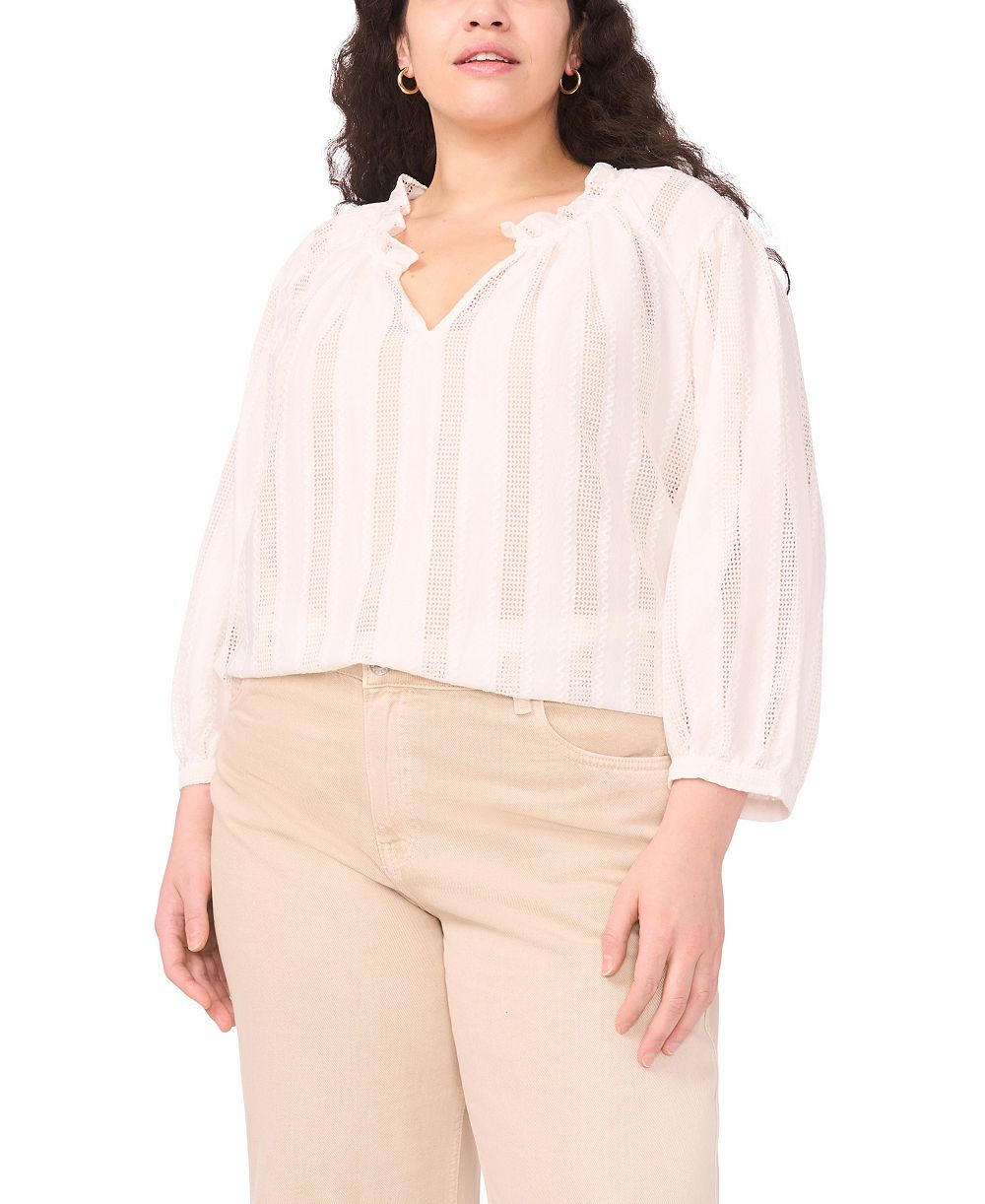Блузка Vince Camuto Plus Size с открытым вырезом