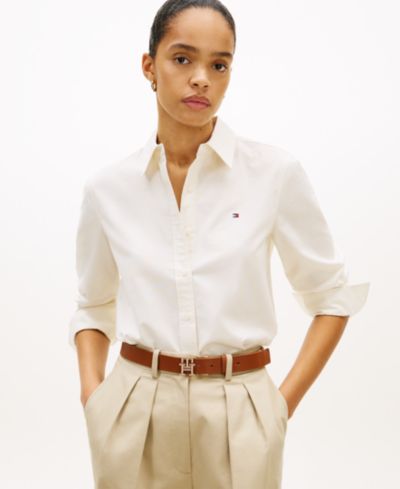 Женская рубашка Tommy Hilfiger Long-Sleeve Oxford