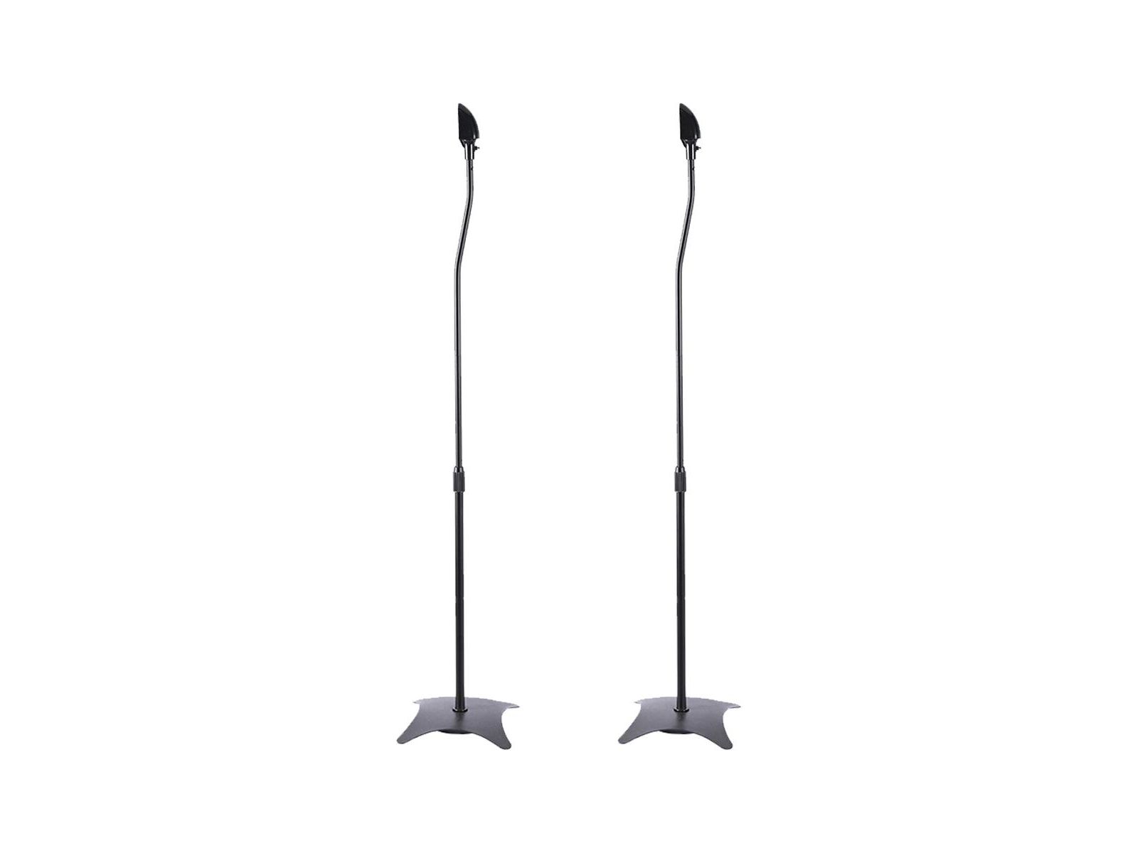 Artudatech Adjustable-Height Universal Speaker Stands, 2-Pack, 29.5"–46.4"