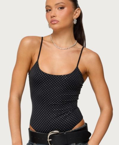 Женский боди Edikted Georgey Rhinestone