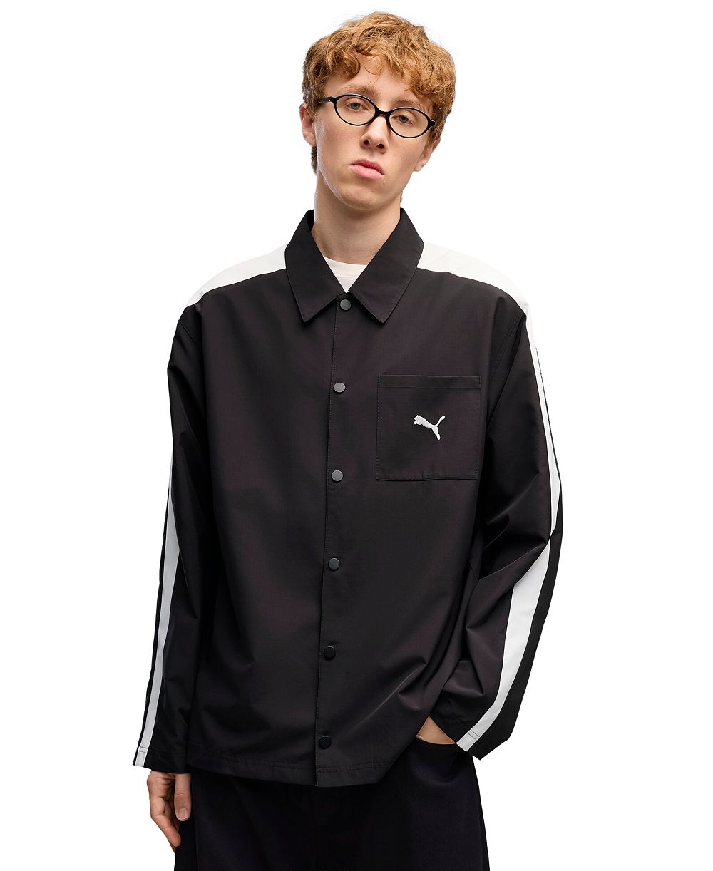 Puma Men's T7 Relaxed Woven Overshirt Jacket