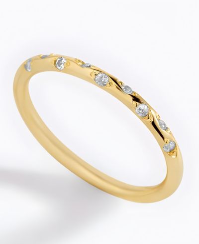 Кольцо Mint & Lily Dainty Constellation Birthstone в позолоченном стерлинговом серебре