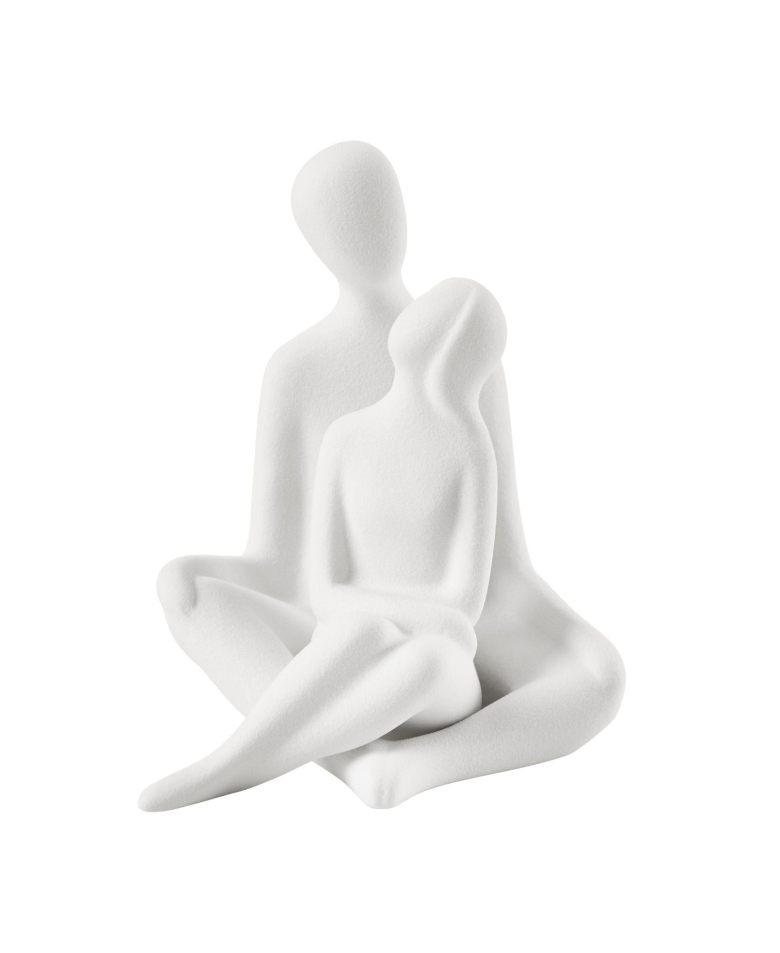 Набор матовых керамических скульптур Danya B Hans White Abstract Sitting Couple