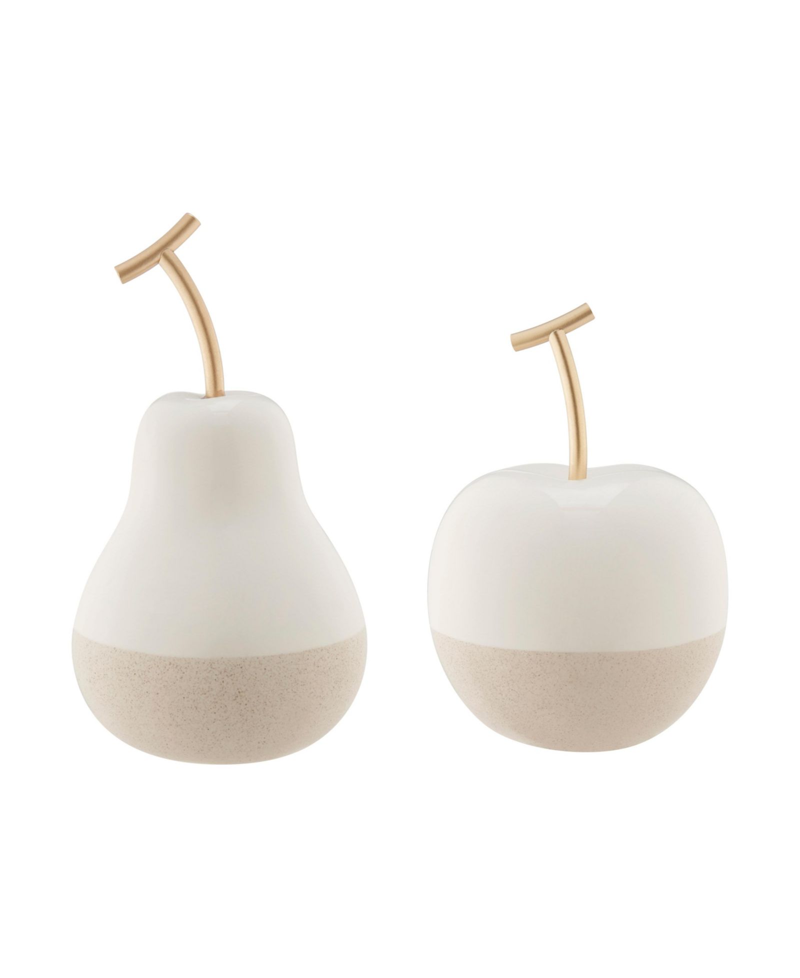 Набор керамических скульптур Danya B Vost Dipped Fruit, 2 шт. - White/Cream