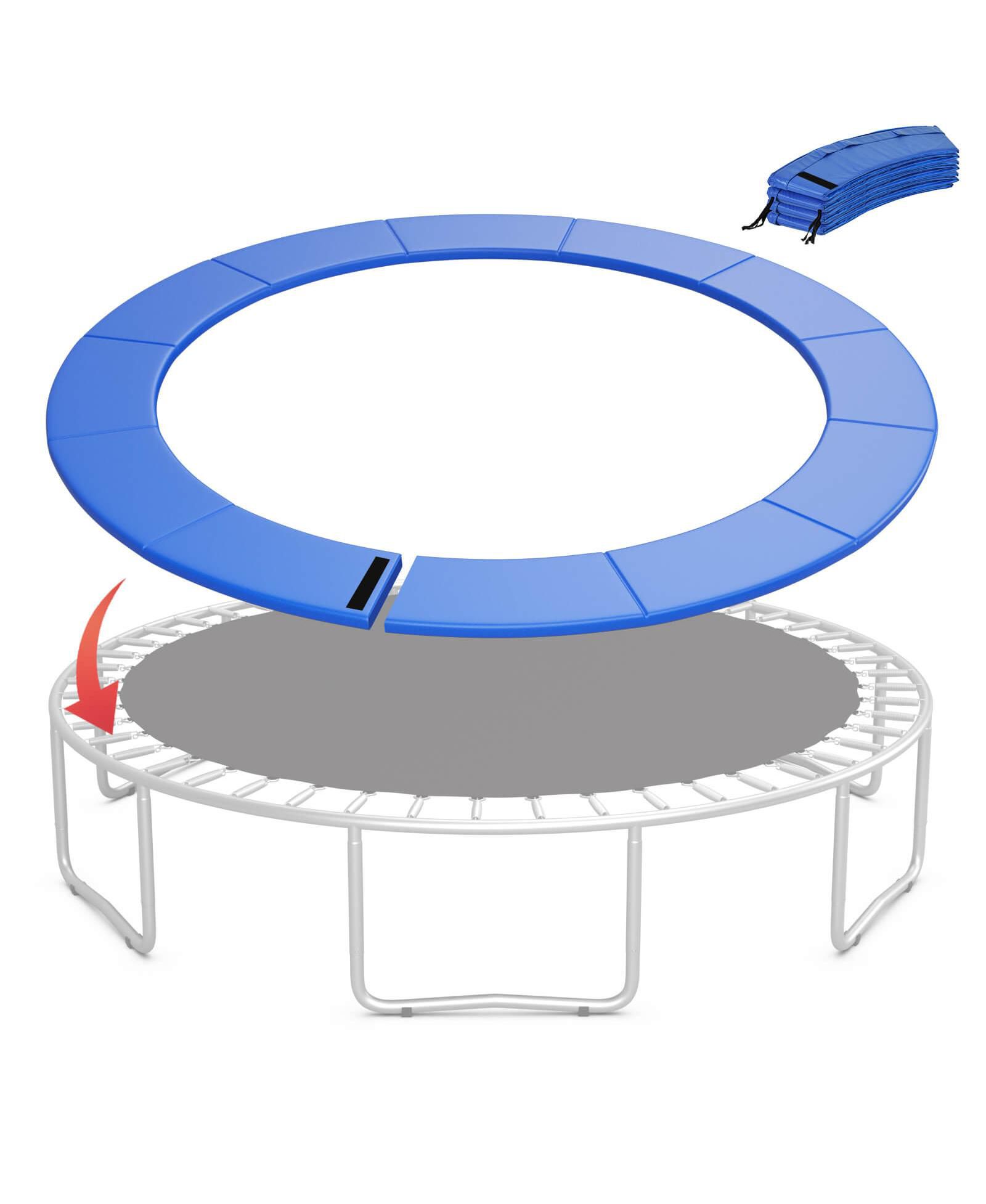 Gymax Universal 15FT Split Trampoline Spring Cover w/Hook and Loop Fastener Waterproof