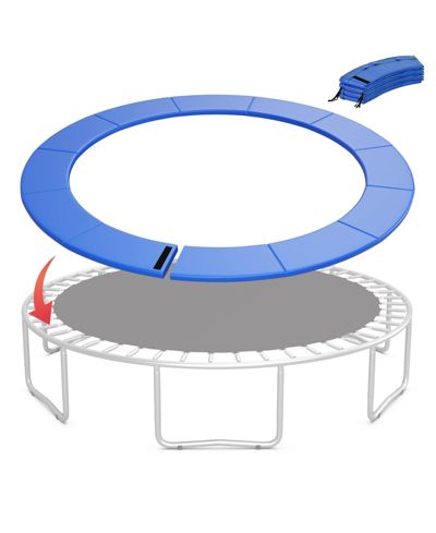 Gymax Universal 15FT Split Trampoline Spring Cover w/Hook and Loop Fastener Waterproof