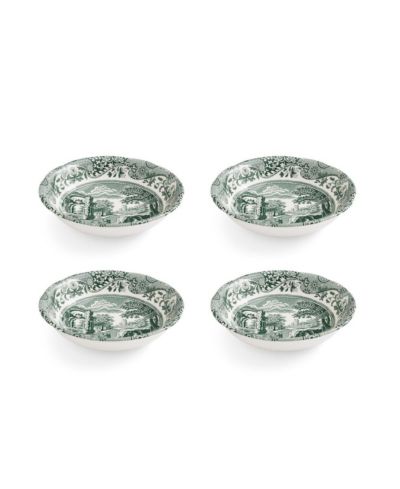 Spode Heritage Green Italian Cereal Bowls, Set of 4