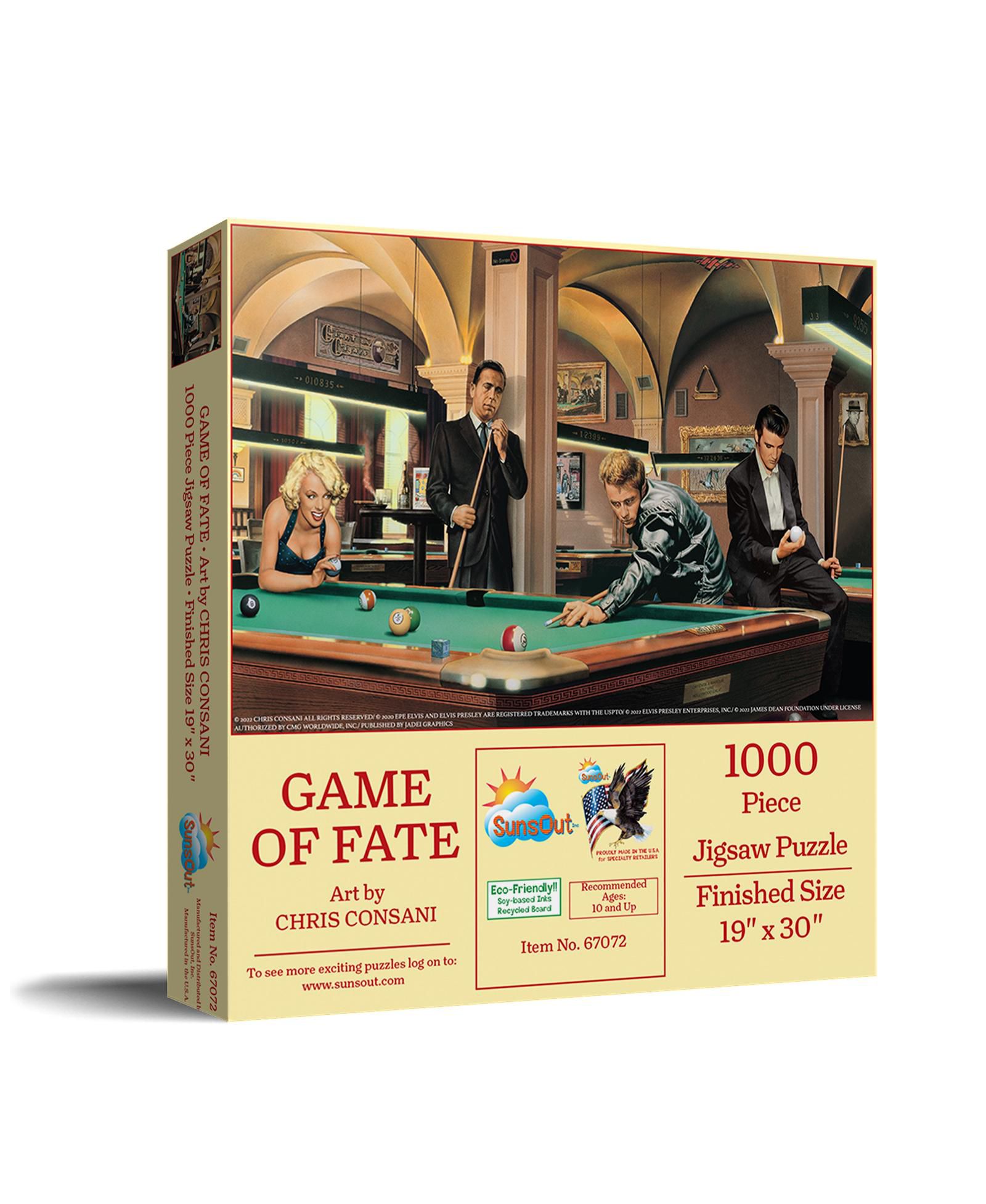Sunsout Game of Fate 1000-Piece Jigsaw Puzzle, Ages 15+