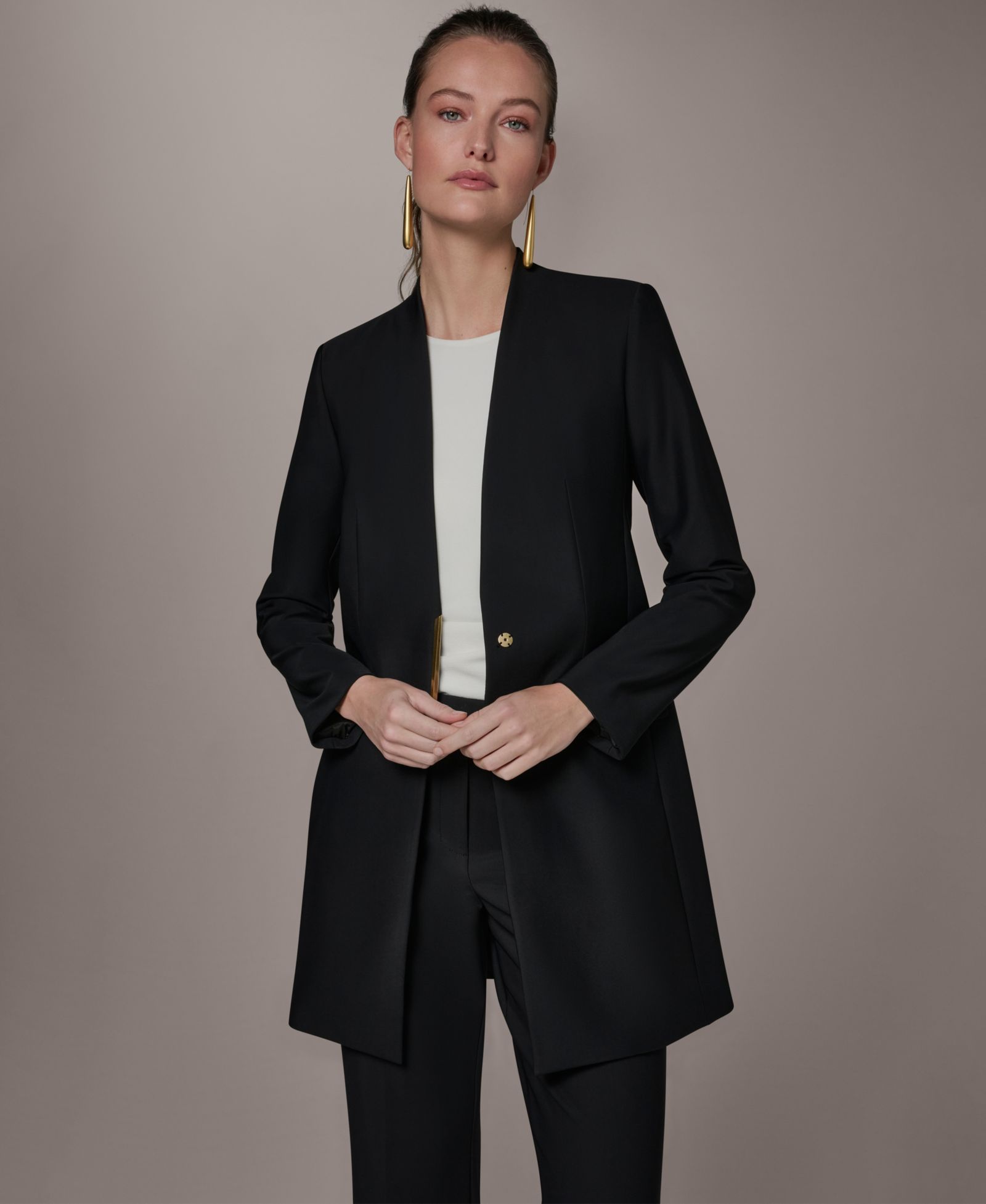 Donna Karan New York Women's V-Neck Jacket