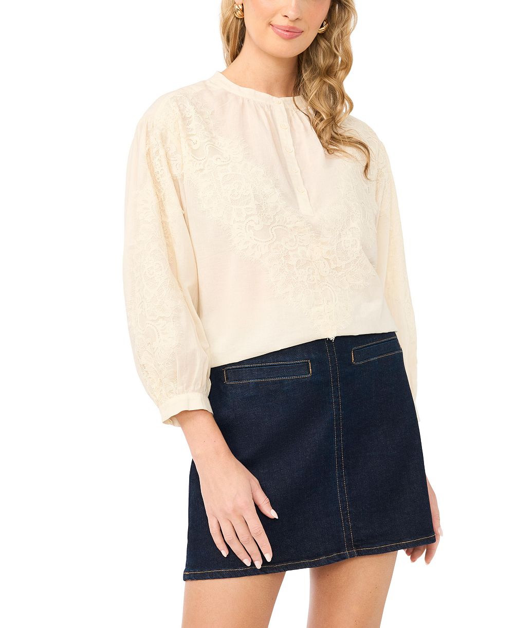 Женская блузка Vince Camuto Lace Half-Placket
