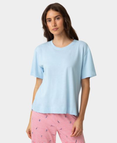 Женская хлопковая футболка Hue Cotton Short-Sleeve Boxy Sleep