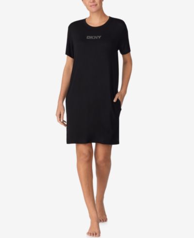 DKNY женская ночная рубашка с коротким рукавом