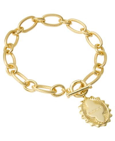 Браслет Kendra Scott Mama, цепь и звенья с золотым напылением 14k