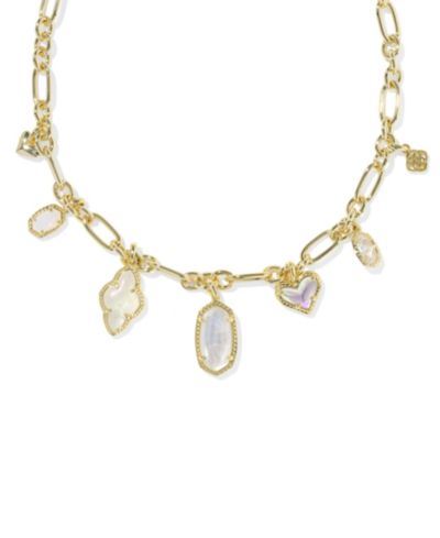 Kendra Scott Multi-Stone & Imitation Pearl Icon Charm Necklace