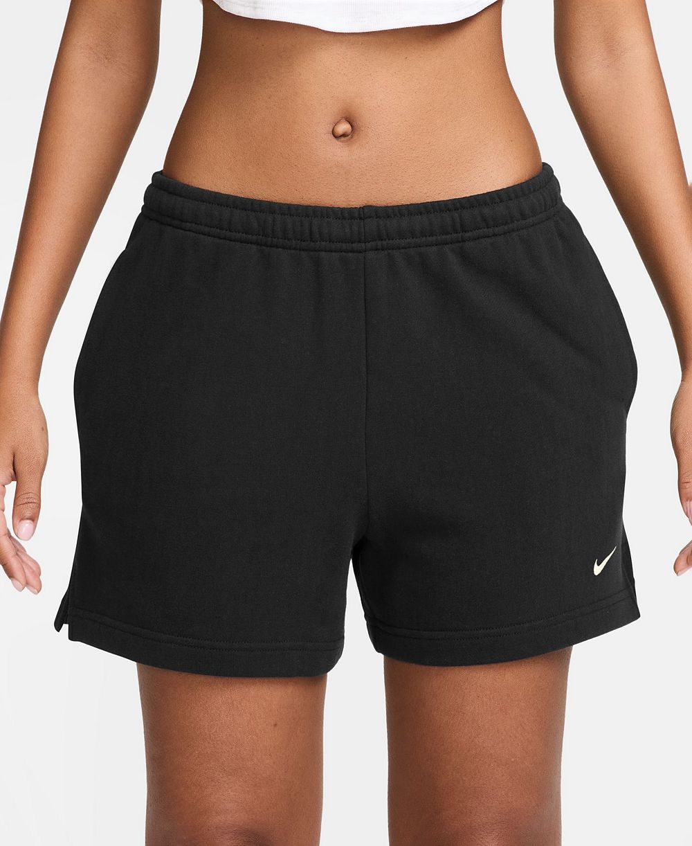 Nike Women's Studio Fleece Mid-Rise 4" Shorts