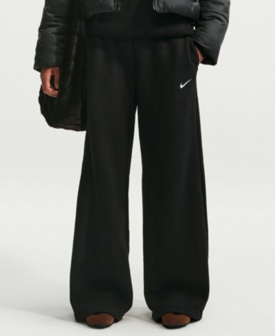 Женские спортивные брюки Nike Studio Fleece, широкие, с высокой посадкой