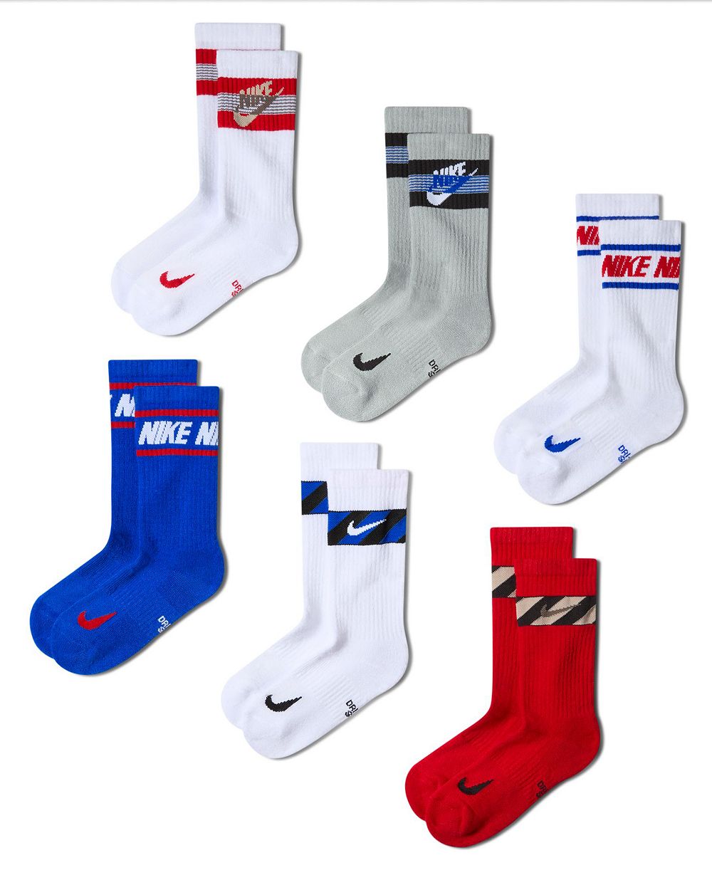 Nike Everyday Kids' Cushioned Crew Socks, 6-Pack
