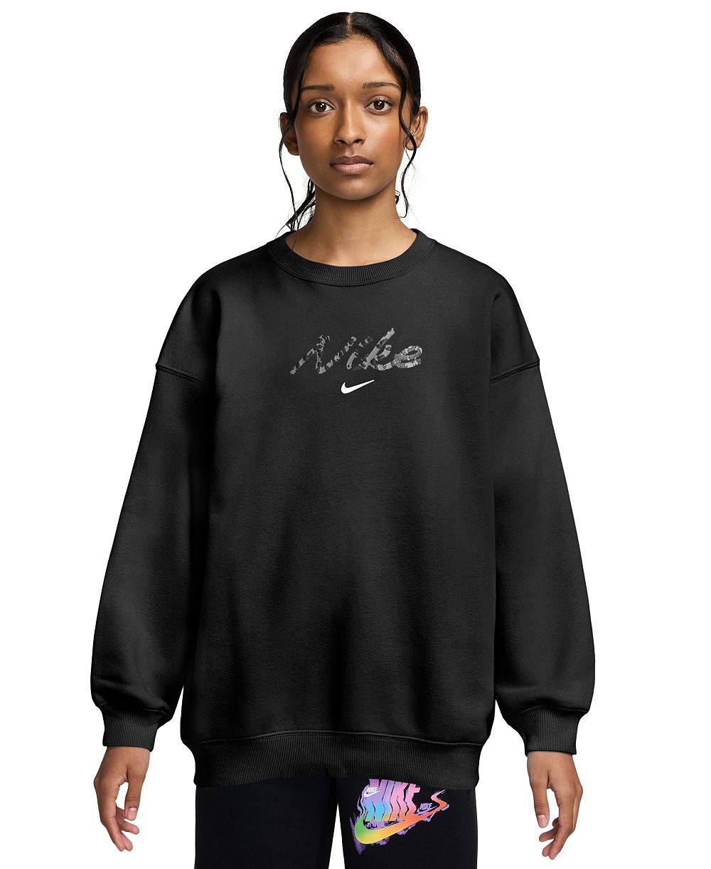 Nike Girls' 7-16 Oversized Long-Sleeve Sweatshirt