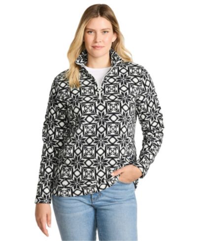 Lands' End Женский Anyweather Fleece Quarter Zip Pullover