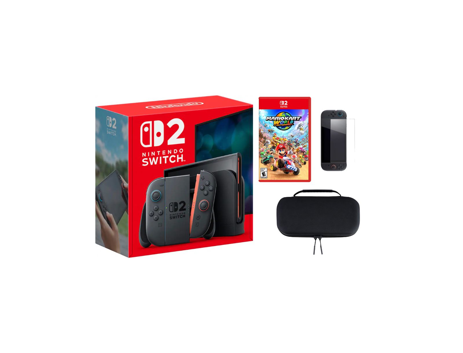 Комплект Nintendo Switch 2 с аксессуарами и игрой Mario Kart World