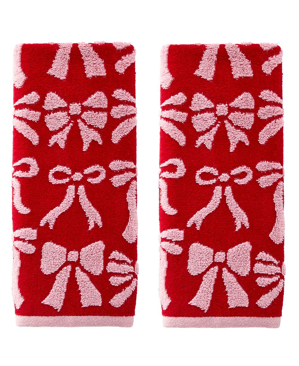 SKL Home полотенце для рук с жаккардовым узором Bow, набор из 2 штук