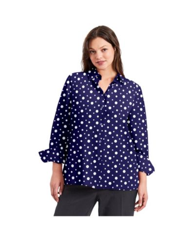 Navy confetti dot