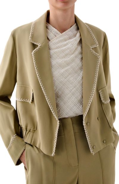 Scalpers Women's Safari Stitching Blazer
