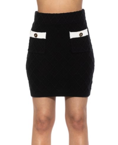 Женская мини-юбка Alexia Admor Bex Fully Knit с передним карманом