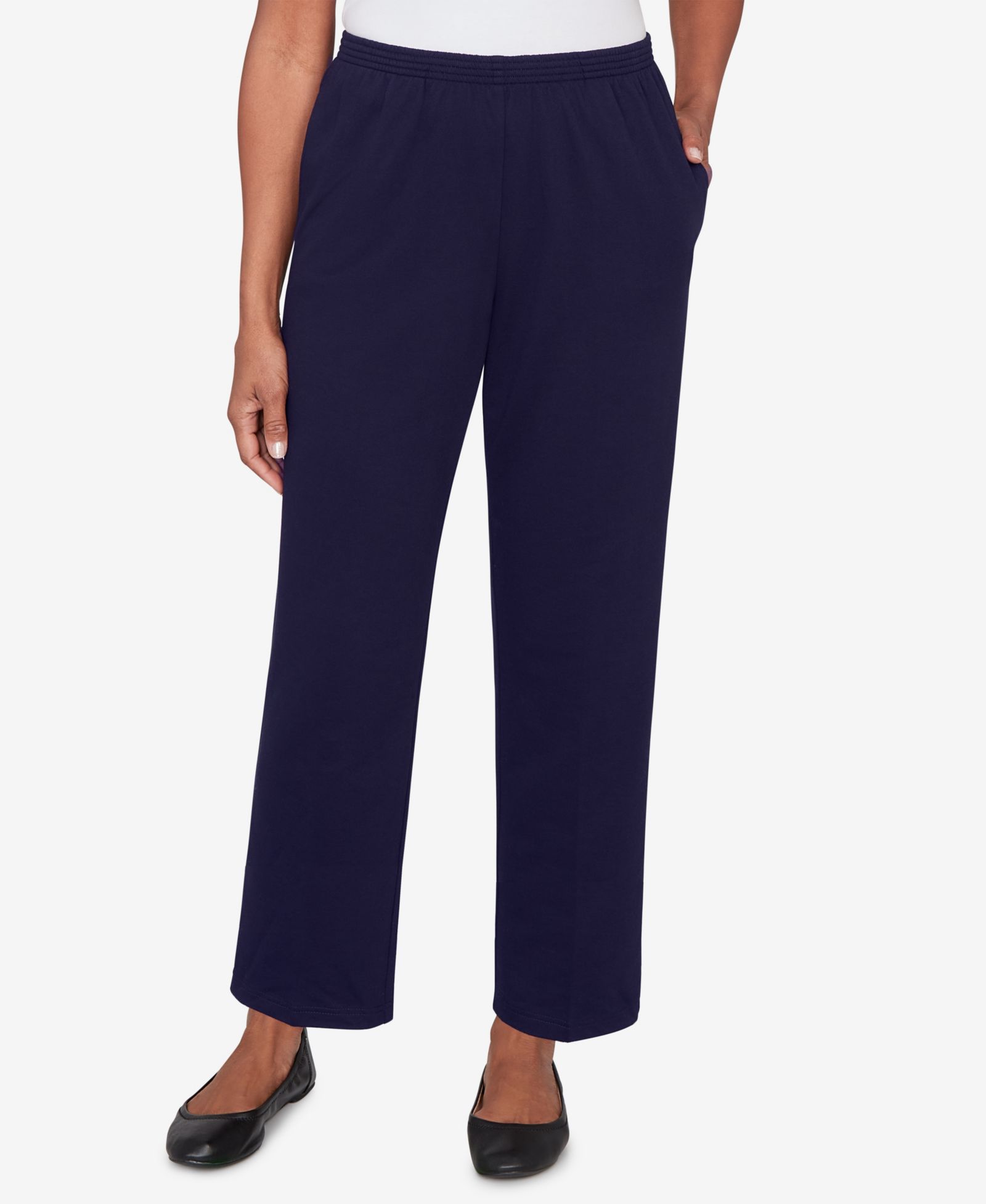 Женские брюки Alfred Dunner Classic French Terry Short Length