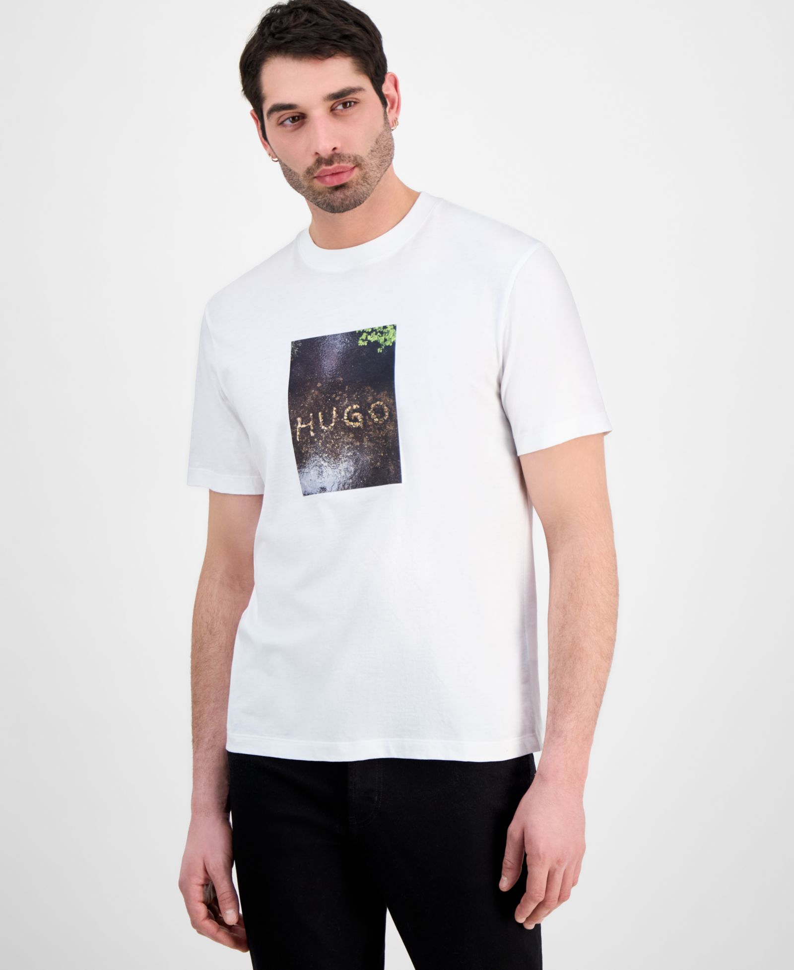 Hugo by HUGO BOSS Men's Applique Print T-Shirt