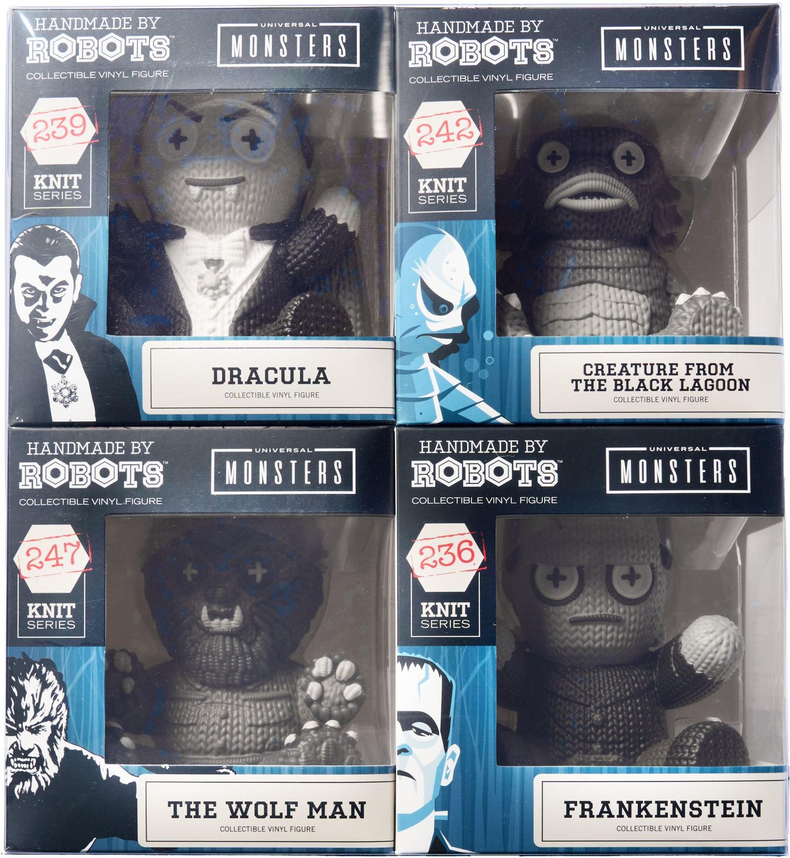 Набор фигурок Handmade by Robots Universal Monsters, 4 шт