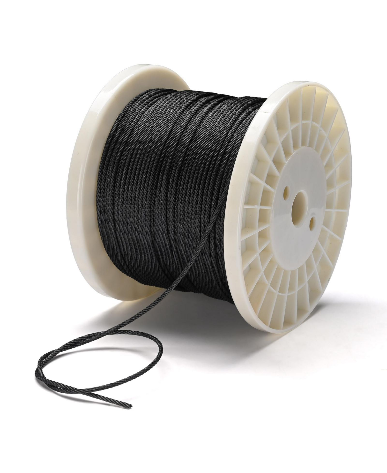 Стальной трос Yescom 500-ft 1/8" T316 для перил террасы - Black