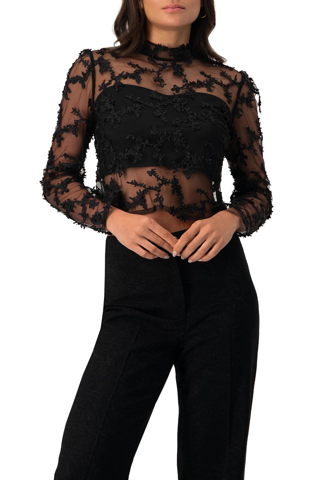 Ivonne Women's Textured Straight Blouse