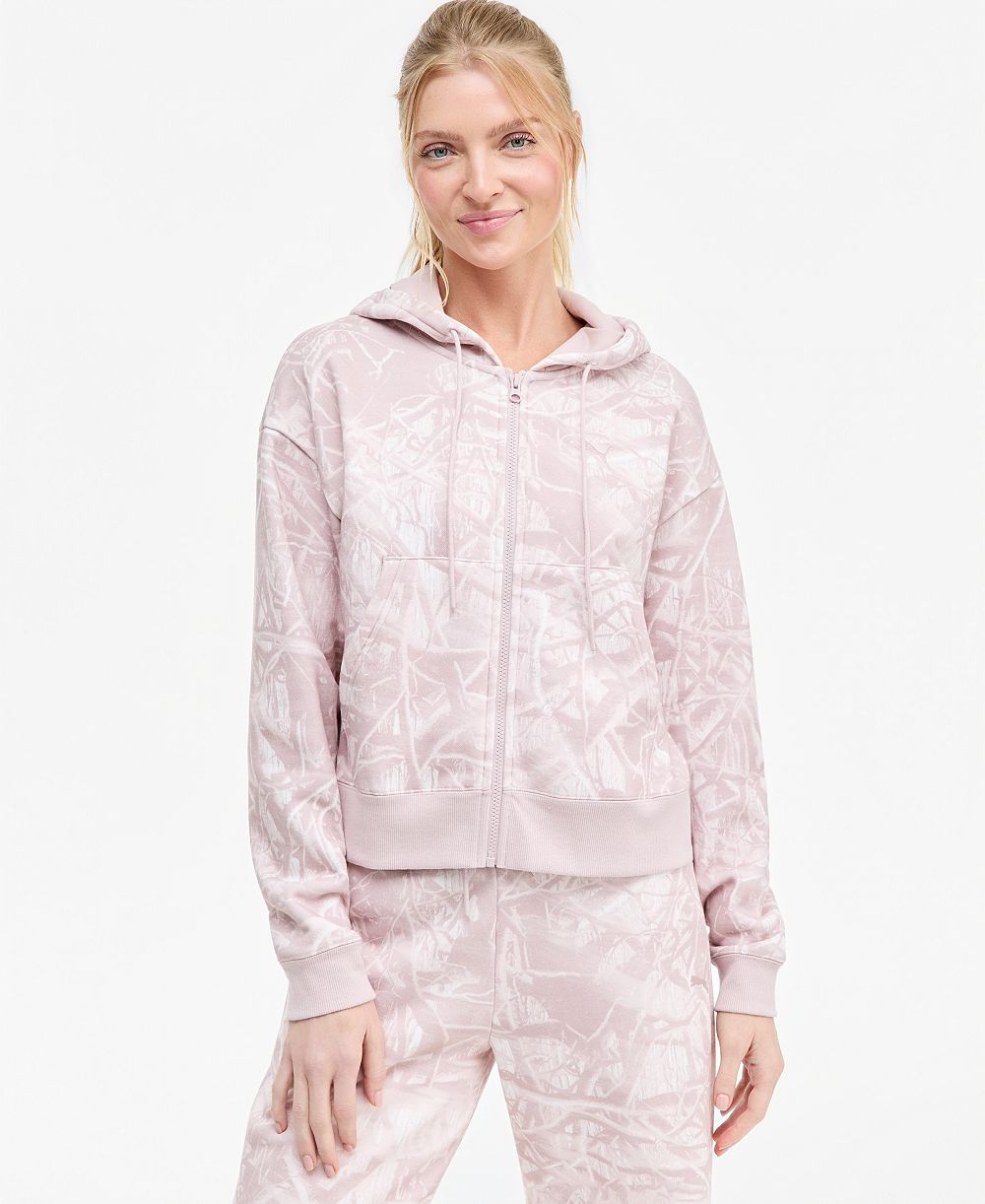 Puma Women's ESS Camo Full-Zip Fleece Hoodie