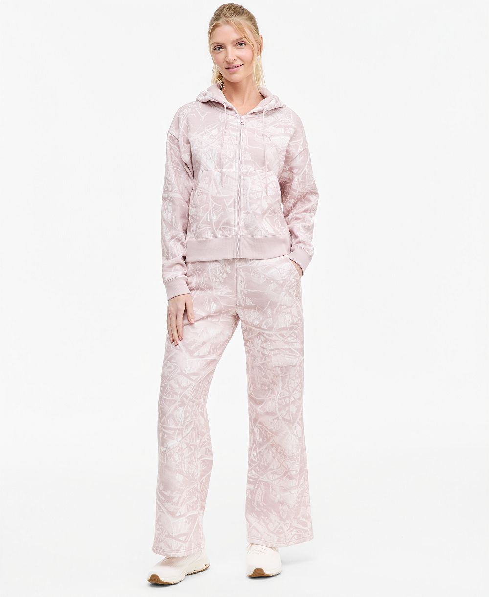 Puma Women's ESS Camo Wide-Leg Fleece Sweatpants