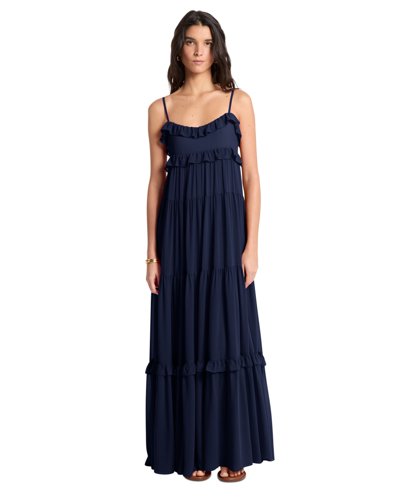 Платье Michael Kors Women's Sleeveless Tiered Maxi