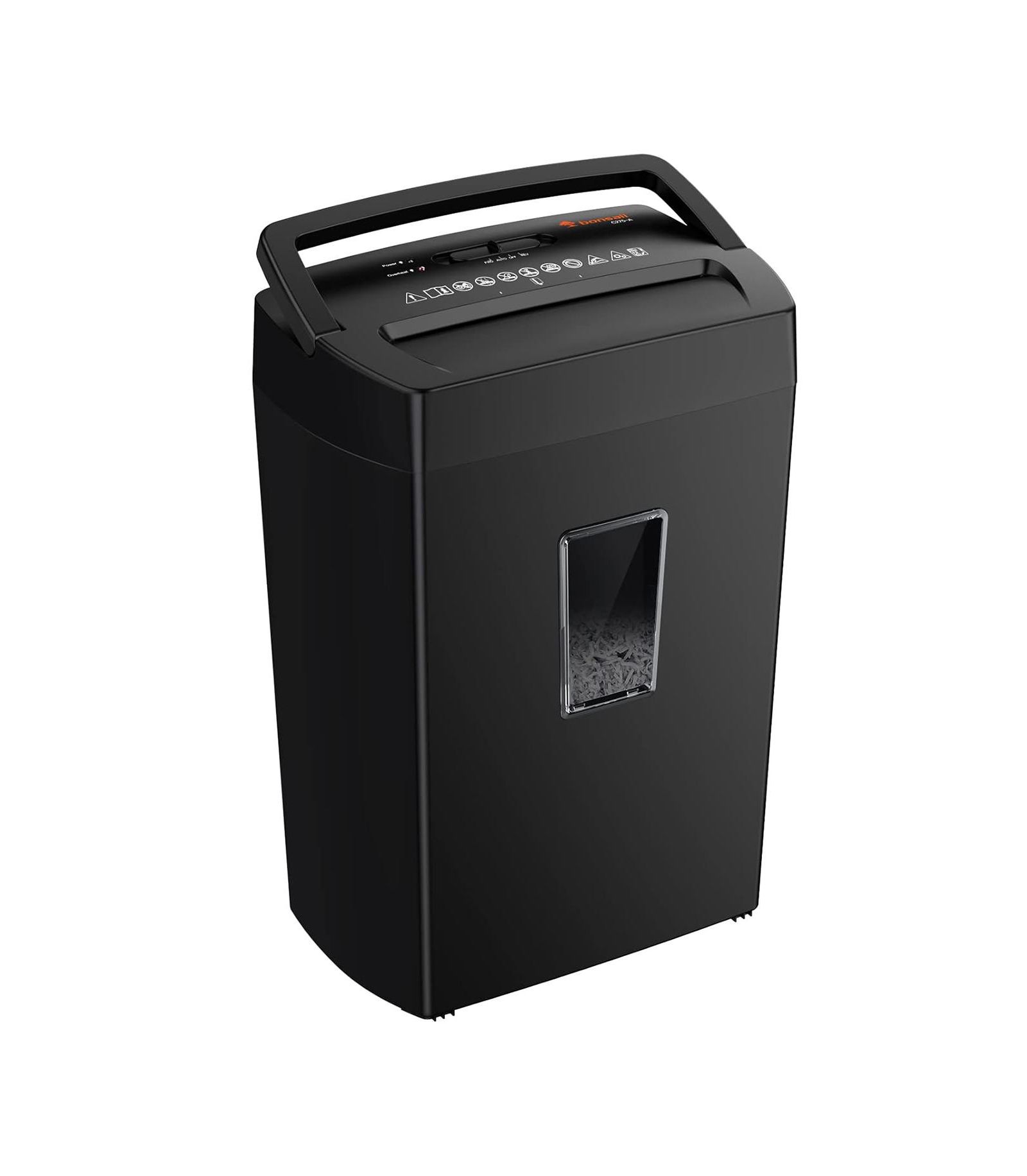 Шредер Bonsaii 12-Sheet Crosscut P-4 5.5Gal Bin Heavy-Duty Home Office