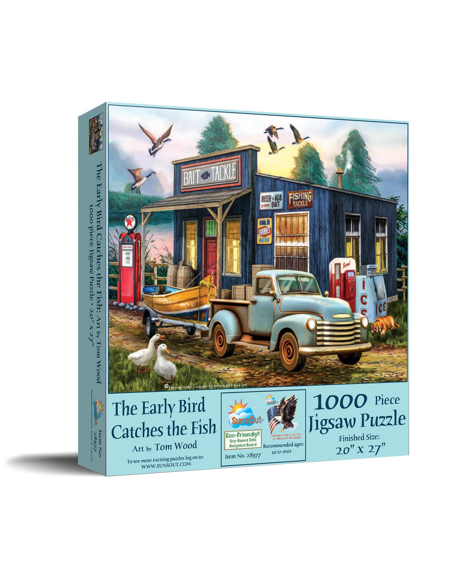 Настольная игра Sunsout The Early Bird Catches the Fish, 1000 деталей, от 15 лет