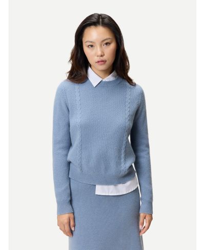 Женский укороченный кашемировый свитер Gobi Cashmere Cropped Crewneck