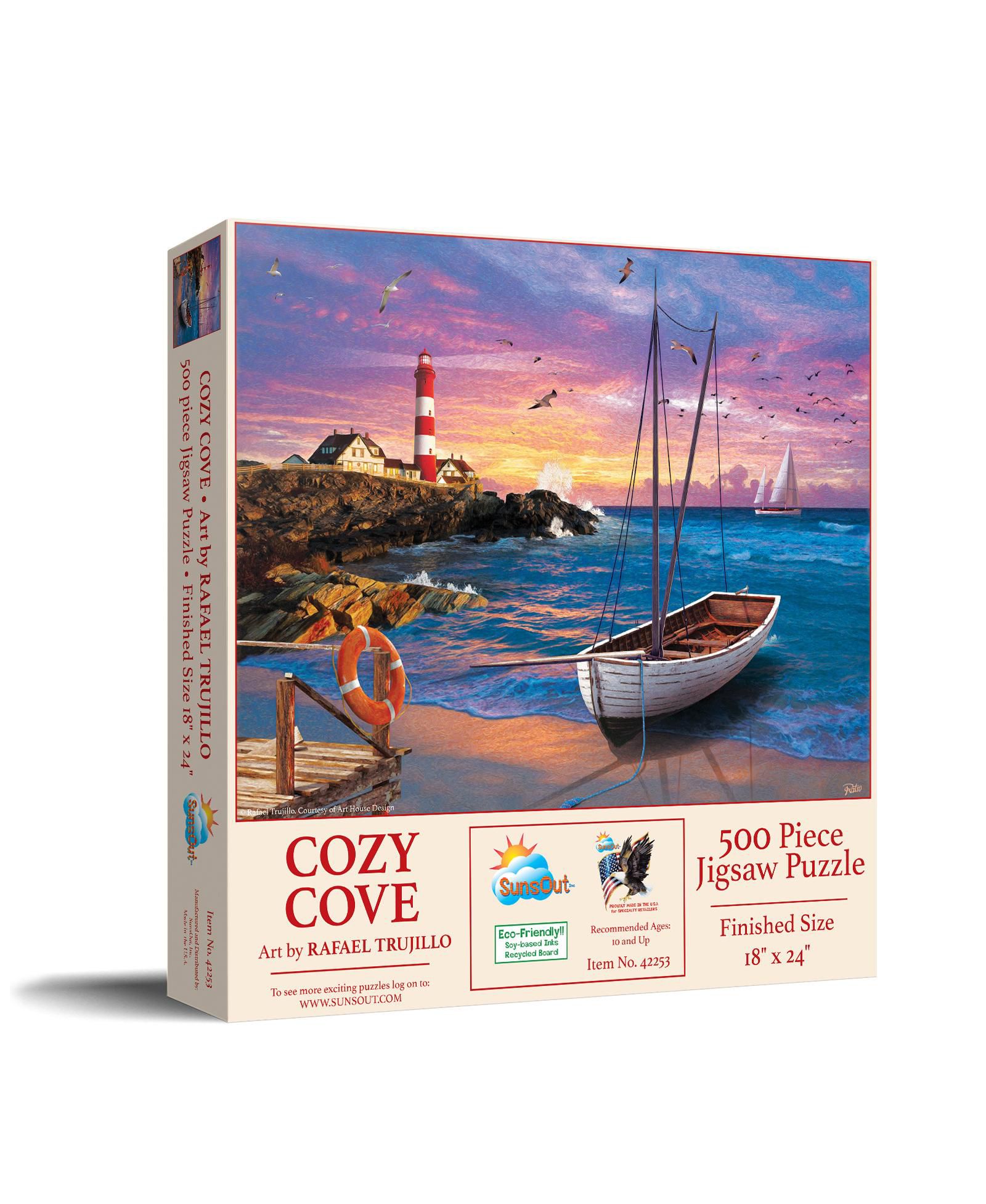 Sunsout Cozy Cove 500 Piece Jigsaw Puzzle, Ages 15+