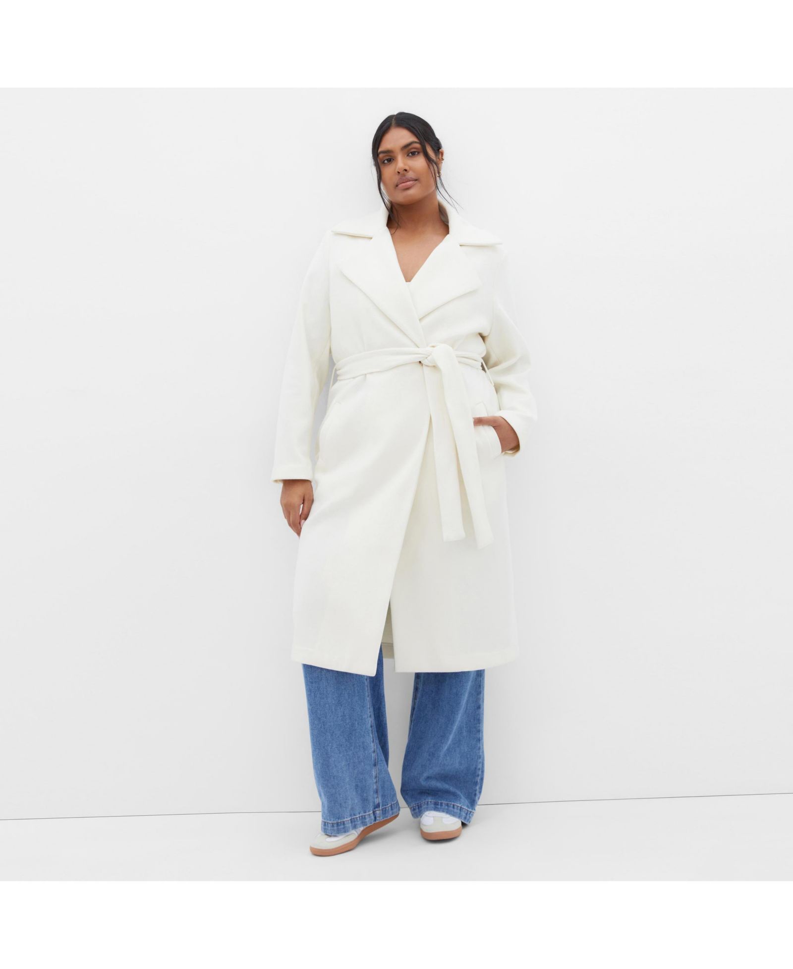 CITY CHIC Plus Size Riley Row Belted Coat