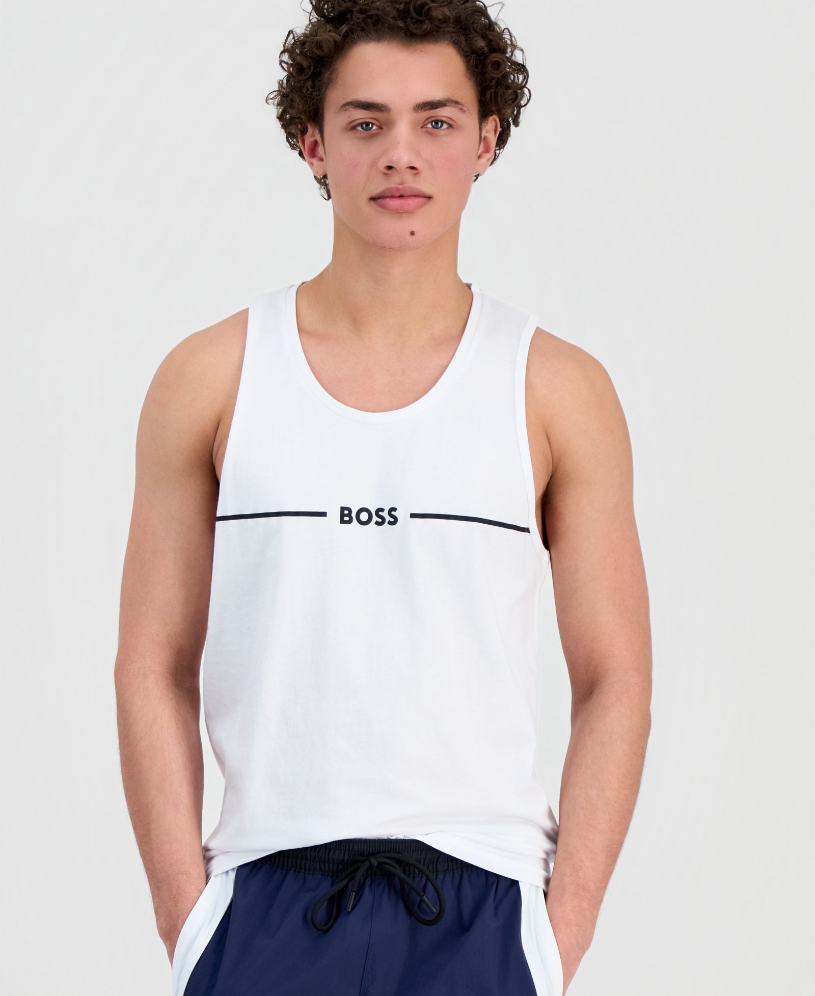 Мужская майка с логотипом BOSS