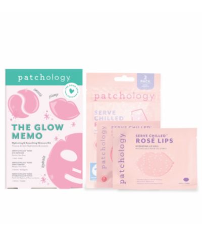 Набор по уходу за кожей Patchology 4-Pc. The Glow Memo Hydrating & Smoothing Skincare Kit