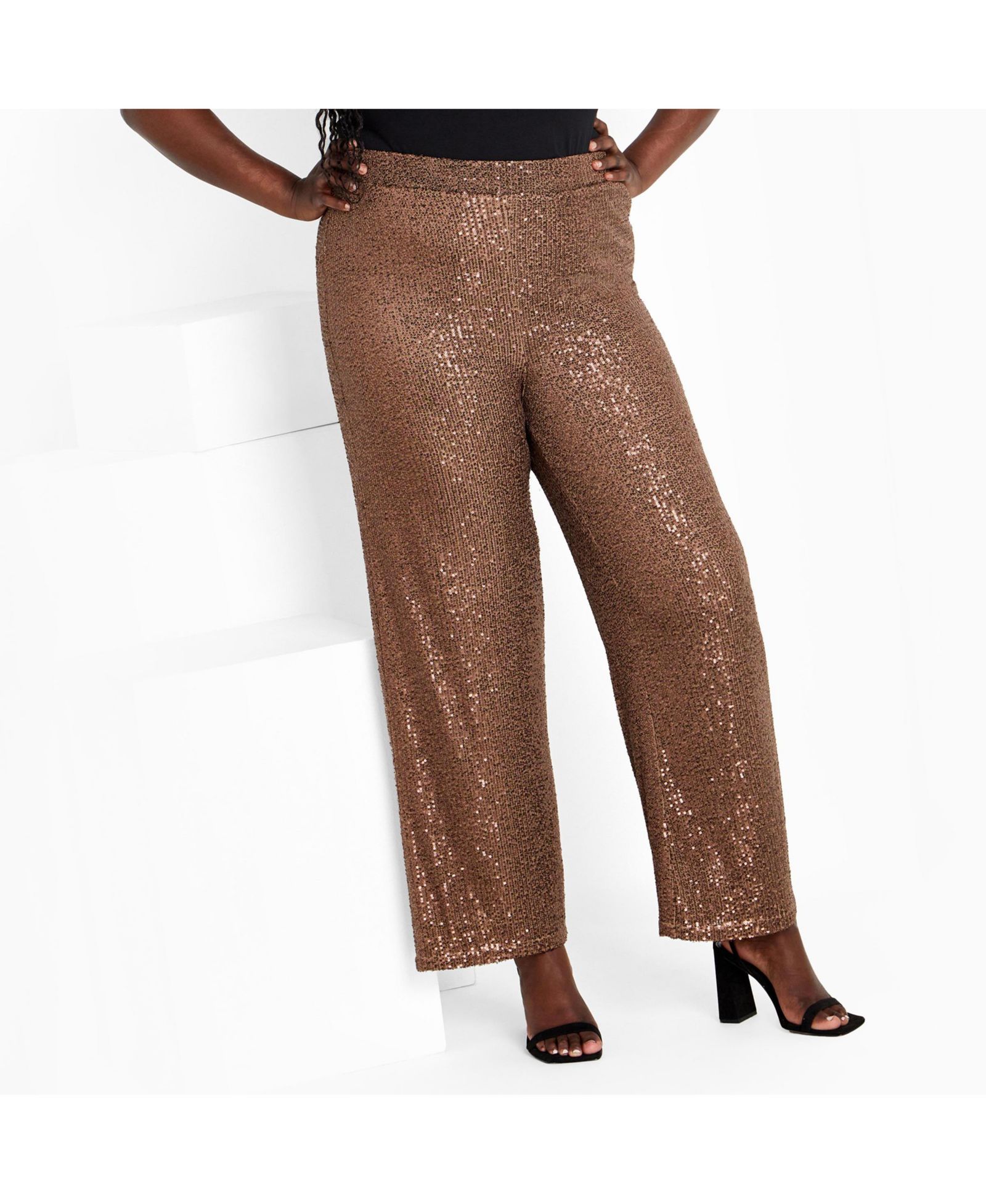 CITY CHIC Plus Size Avery брюки с пайетками