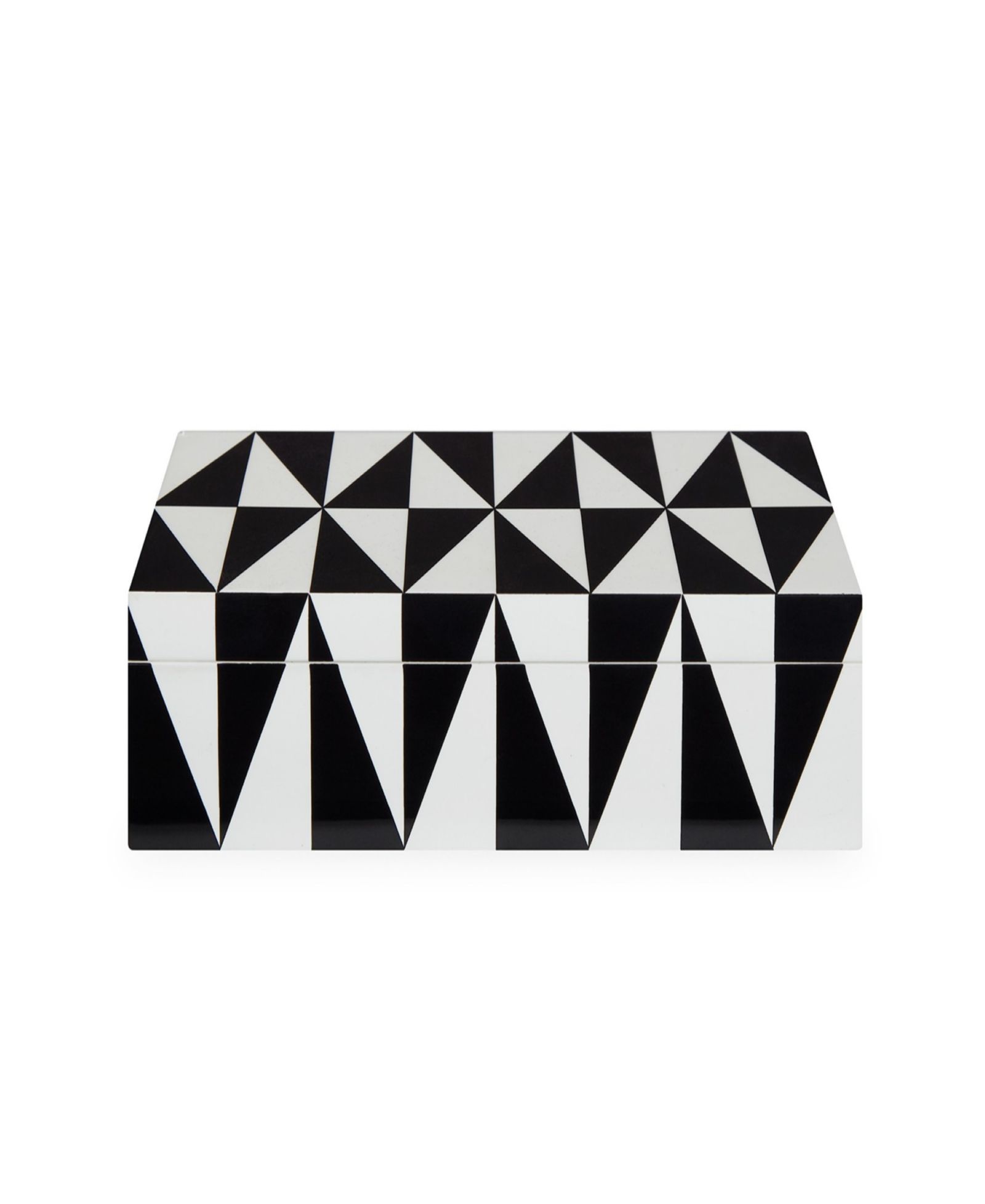 Средняя лакированная шкатулка Jonathan Adler Op Art 64 oz.