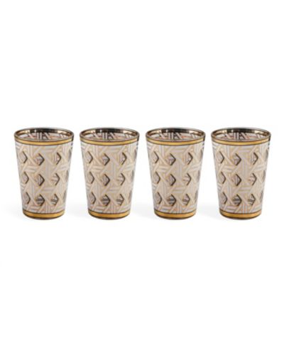Jonathan Adler Basketweave 4-Pc. Glassware Set