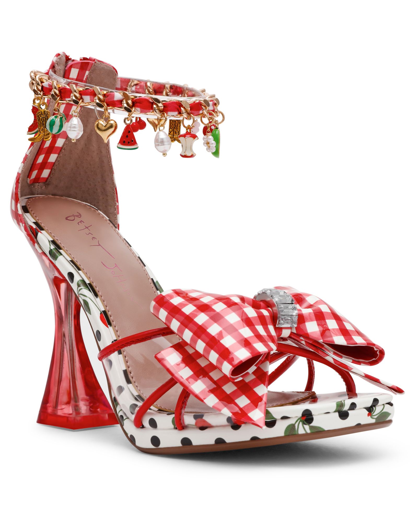 Betsey Johnson Women's Margret Ankle Charms Dress Sandals