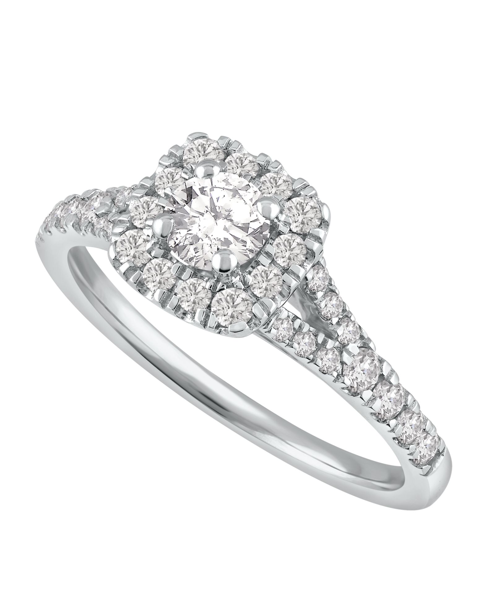 Macy's Diamond Halo Engagement Ring (3/4 ct. t.w.) in 14k White or Yellow Gold