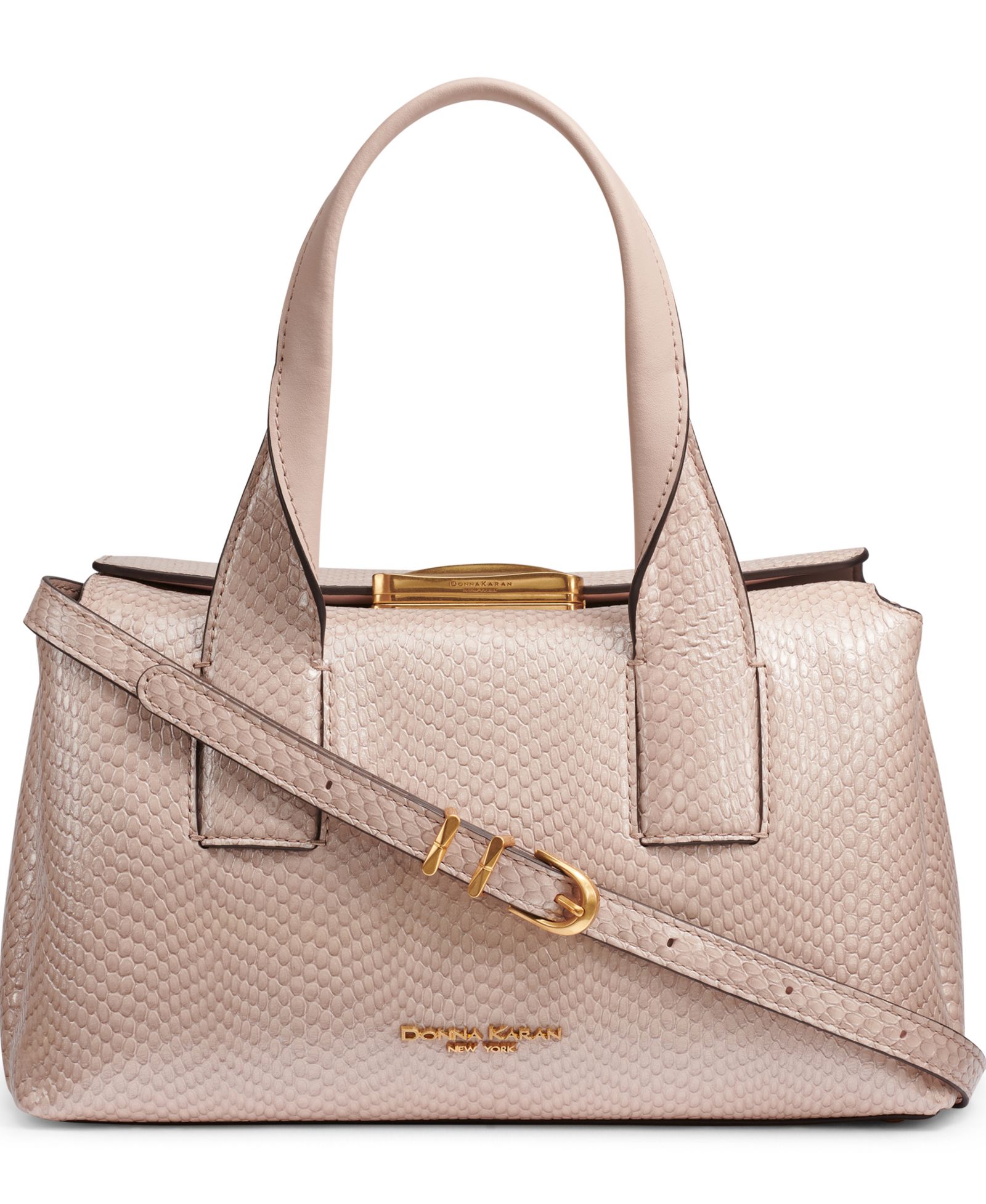 Donna Karan New York Medium Amagansett Snake Satchel Bag
